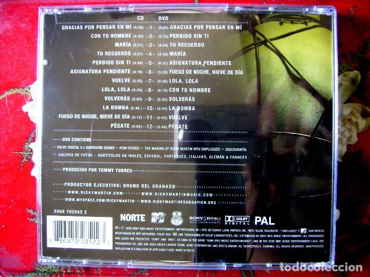 CDs de m&uacute;sica: RICKY MARTIN.UNPLUGGED...CD + DVD - Foto 2