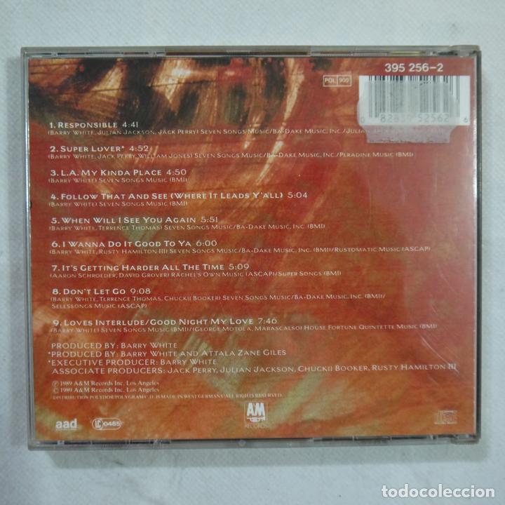 CDs de m&uacute;sica: BARRY WHITE - THE MAN IS BACK - CD 1989 - Foto 2