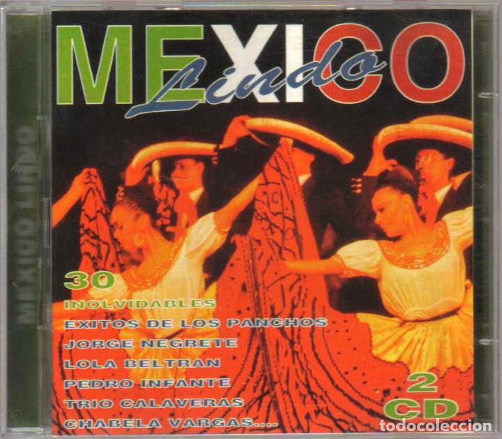 CDs de m&uacute;sica: CD - MEXICO LINDO - 2 CDS TOTAL 30 CANCIONES - Foto 1