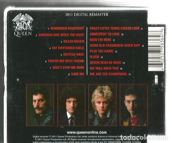 CDs de m&uacute;sica: CD QUEEN : GRATEST HITS ( 2011 DIGITAL REMASTER ) SPECIAL BOX - Foto 2