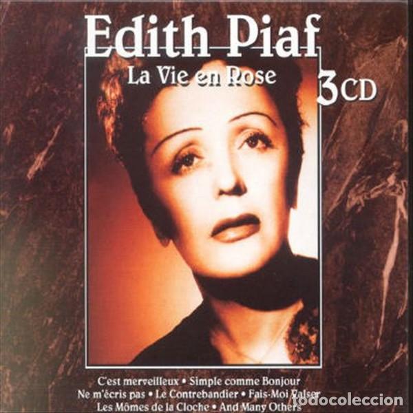CDs de m&uacute;sica: Edith Piaf &lrm;&ndash; La Vie En Rose  3CDs  PRECINTADO - Foto 1