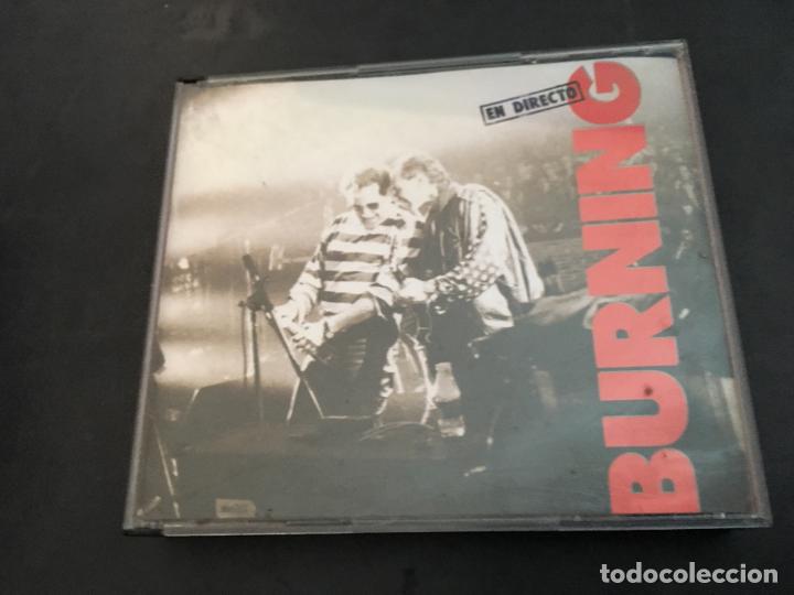 CDs de m&uacute;sica: BURNING (DIRECTO) 2 CD 1991 ESPA&Ntilde;A (CDI8) - Foto 1