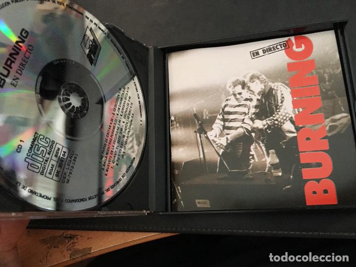 CDs de m&uacute;sica: BURNING (DIRECTO) 2 CD 1991 ESPA&Ntilde;A (CDI8) - Foto 2