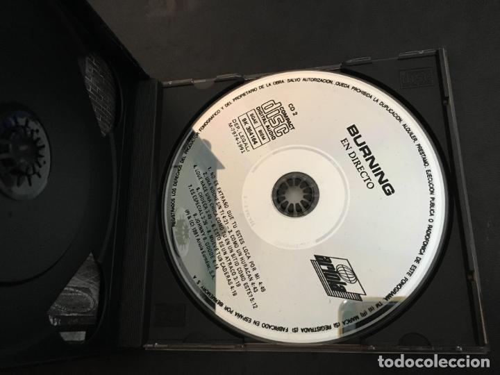 CDs de m&uacute;sica: BURNING (DIRECTO) 2 CD 1991 ESPA&Ntilde;A (CDI8) - Foto 4