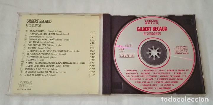 CDs de m&uacute;sica: GILBERT BECAUD.RECORDANDO - Foto 3