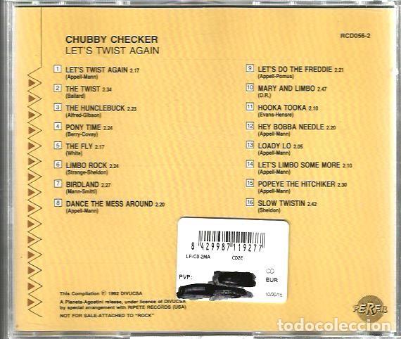 CDs de m&uacute;sica: CD CHUBBY CHECKER : LET&acute;S TWIST AGAIN - Foto 2