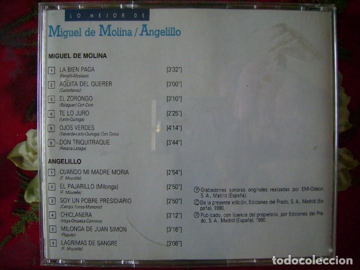 CDs de m&uacute;sica: MIGUEL DE MOLINA-ANGELILLO.EXITOS...PEDIDO MINIMO 5&euro; - Foto 2