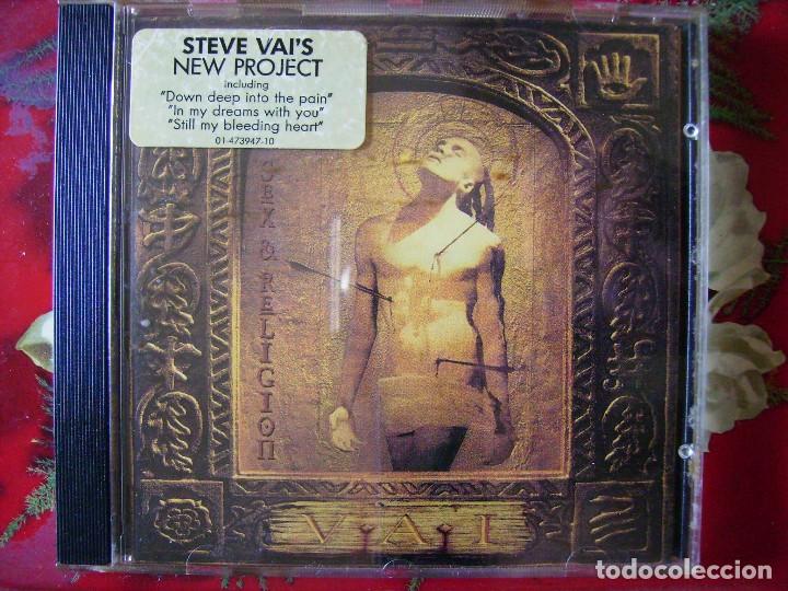 CDs de Musique: STEVE VAI&acute;S.SEX & RELIGION...1&ordf; ED RELATIVITY...(LIBRETO POSTER)