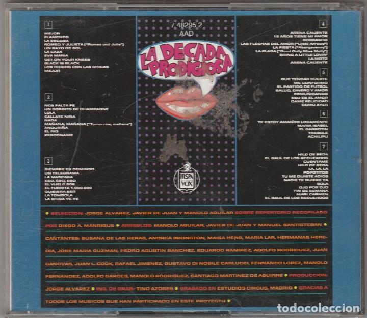 CDs de m&uacute;sica: LA DECADA PRODIGIOSA (CD HISPAVOX 1987) - Foto 2