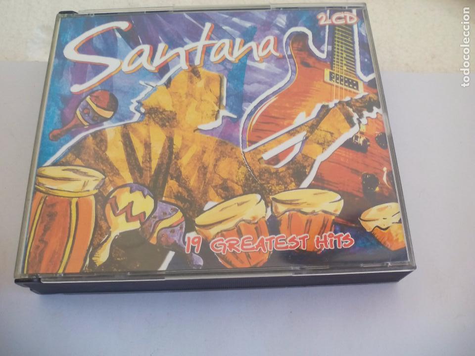 CDs de m&uacute;sica: Santana 19 greatest Hits. Doble CD c19 temas.2 CD compact disc - Foto 1