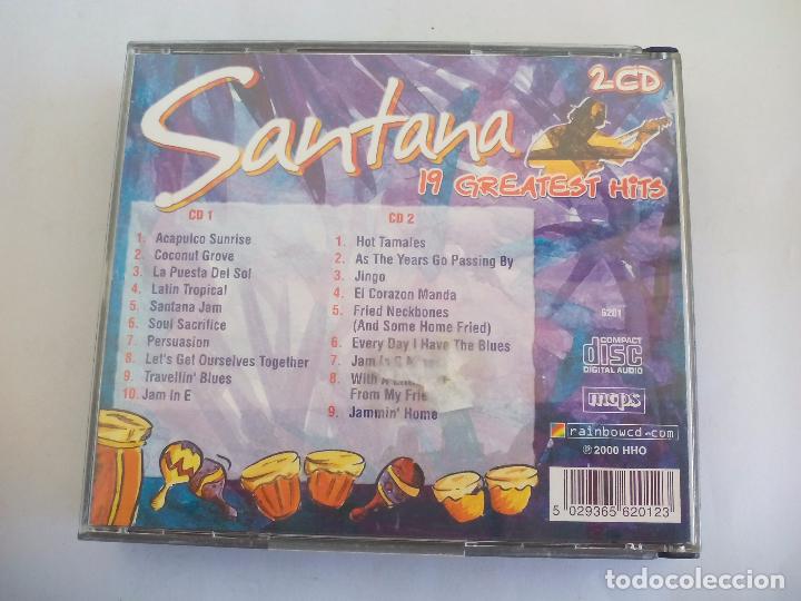 CDs de m&uacute;sica: Santana 19 greatest Hits. Doble CD c19 temas.2 CD compact disc - Foto 3