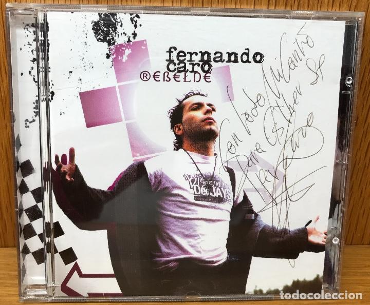 CDs de m&uacute;sica: Fernando Caro - Rebelde - Con dedicatoria y aut&oacute;grafo - Foto 1