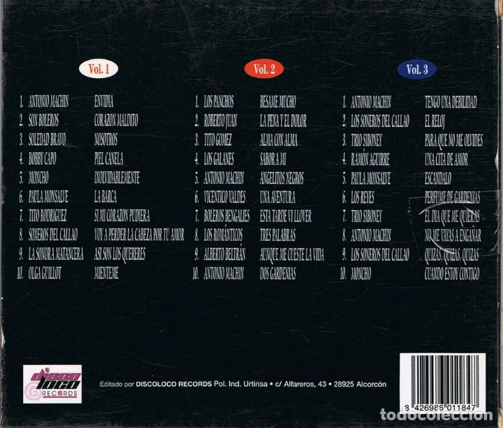 CDs de m&uacute;sica: CD LOS MEJORES BOLEROS VOL. 1,2 Y 3 - Foto 4