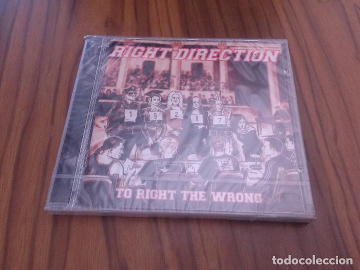 CD de M&uacute;sica: RIGHT DIRECTION. TO RIGHT THE WRONG. CD CON 12 TEMAS. PRECINTADO. SIN ABRIR. RAR&Iacute;SIMO