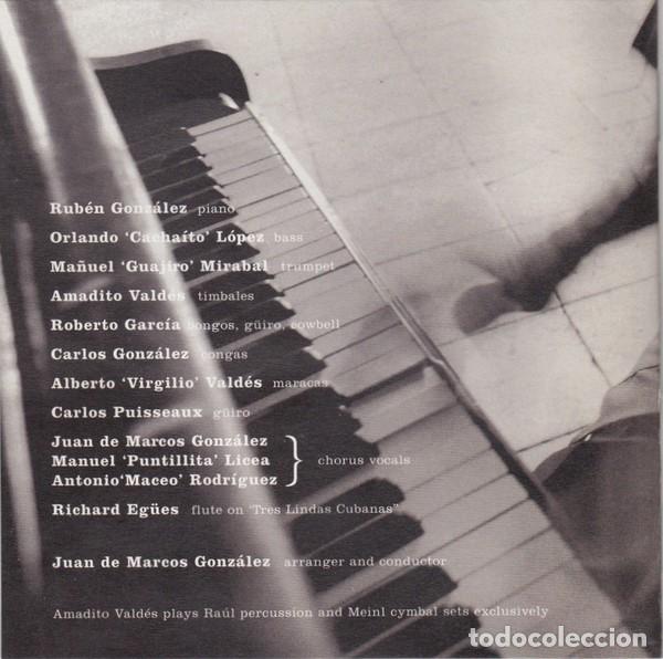 CDs de m&uacute;sica: RUBEN GONZALEZ. INTRODUCING .WORLD CIRCUIT A&Ntilde;O 1997 - Foto 3