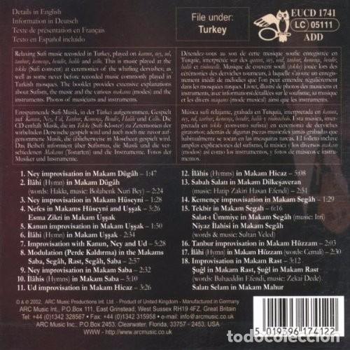 CDs de m&uacute;sica: Sufi Music From Turkey - CD - Foto 2