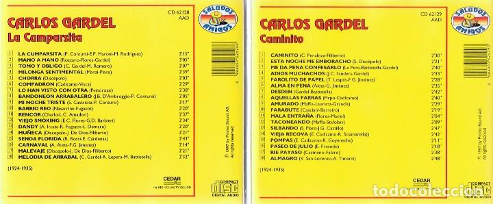 CDs de m&uacute;sica: CD TANGO ARGENTINO CARLOS GARDEL  (3 CD&acute;S) - Foto 3