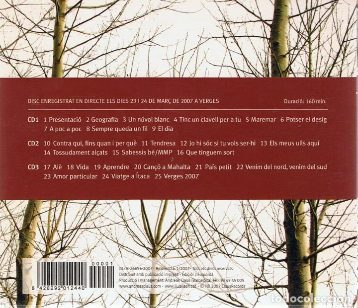 CDs de m&uacute;sica: CD LLU&Iacute;S LLACH  VERGES 2007 (3 CD&acute;S) - Foto 2