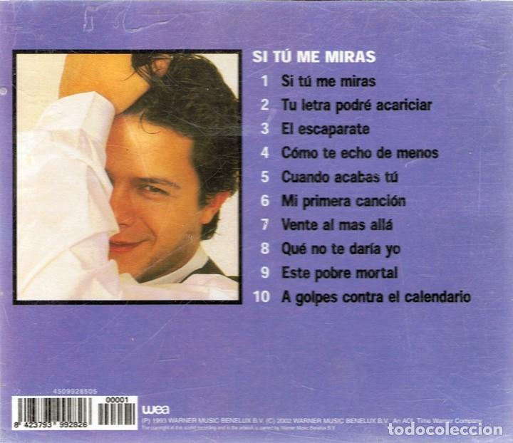 CDs de m&uacute;sica: CD ALEJANDRO SANZ &uml;SI T&Uacute; ME MIRAS&uml; - Foto 2
