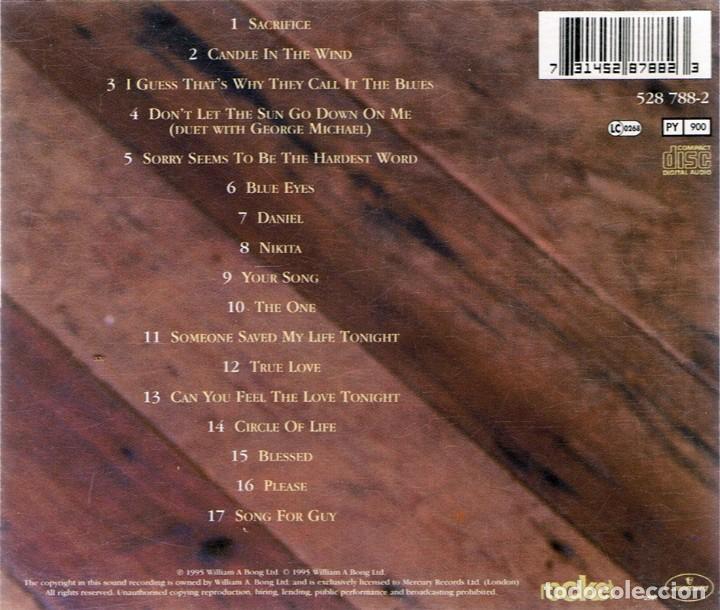 CDs de m&uacute;sica: CD ELTON JOHN &uml;LOVE SONGS&uml; - Foto 2