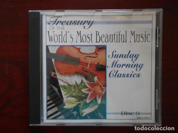 CD di Musica: CD SUNDAY MORNING CLASSICS - DISC 9 - TREASURY OF THE WORLD'S MOST BEAUTIFUL MUSIC (2T)