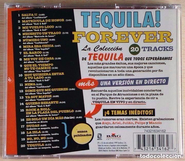 CDs de m&uacute;sica: Tequila Forever / CD / Zafiro BMG 1999 - Foto 3