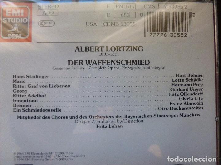 CDs de m&uacute;sica: ALBERT LORTZING.  DER WAFFENSCHMIED. 1990 2CD - Foto 2