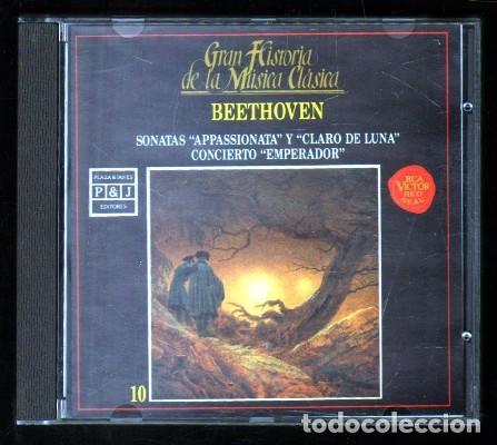 CDs de M&uacute;sica: GRAN HISTORIA DE LA MUSICA CLASICA PLAZA & JANES N&ordm; 10. BEETHOVEN.- CD-CLASICA-1288.