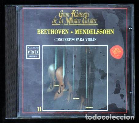 CDs de M&uacute;sica: GRAN HISTORIA DE LA MUSICA CLASICA PLAZA & JANES N&ordm; 11. BEETHOVEN-MENDELSSOHN. - CD-CLASICA-1289.