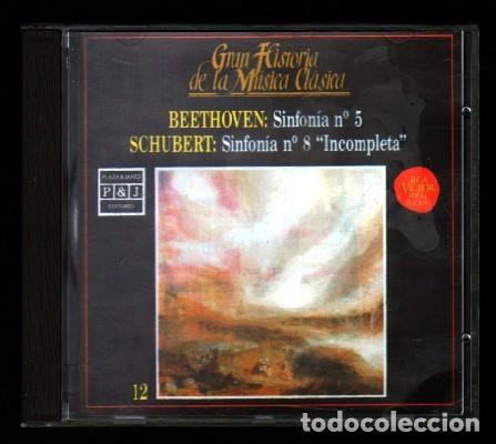 CDs de M&uacute;sica: GRAN HISTORIA DE LA MUSICA CLASICA PLAZA & JANES N&ordm; 12. BEETHOVEN-SCHUBERT. - CD-CLASICA-1290.
