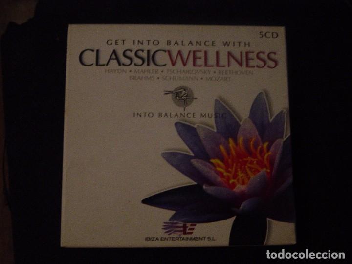 Musik-CDs: GET INTO BALANCE WITH CLASSIC WELLNESS. 5 CD INTO BALANCE MUSIC. IBIZA ENTERTAINMENT 2004.
