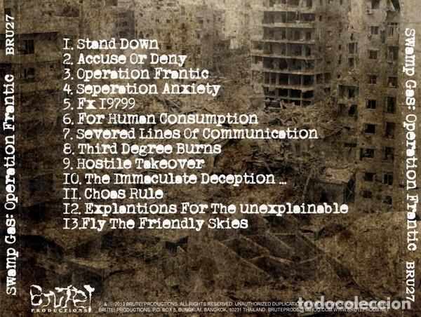 CDs de m&uacute;sica: Swamp Gas &lrm;-Operation Frantic -GRIND CORE - Foto 2