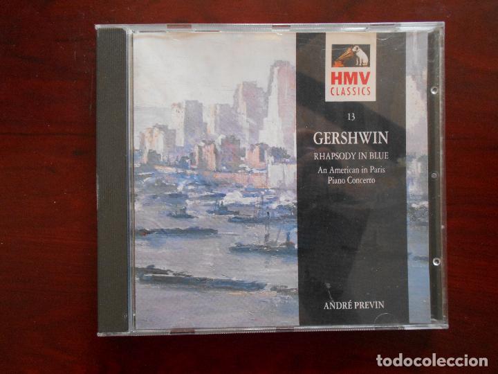 CDs de m&uacute;sica: CD GERSHWIN - RHAPSODY IN BLUE - ANDRE PREVIN (3A) - Foto 1