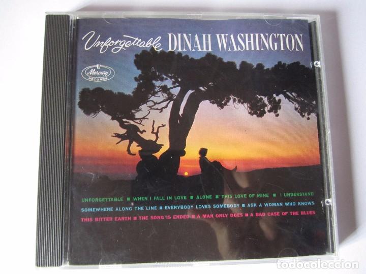 CDs de m&uacute;sica: cd dinah washington unforgettable a&ntilde;o 1991 - Foto 1