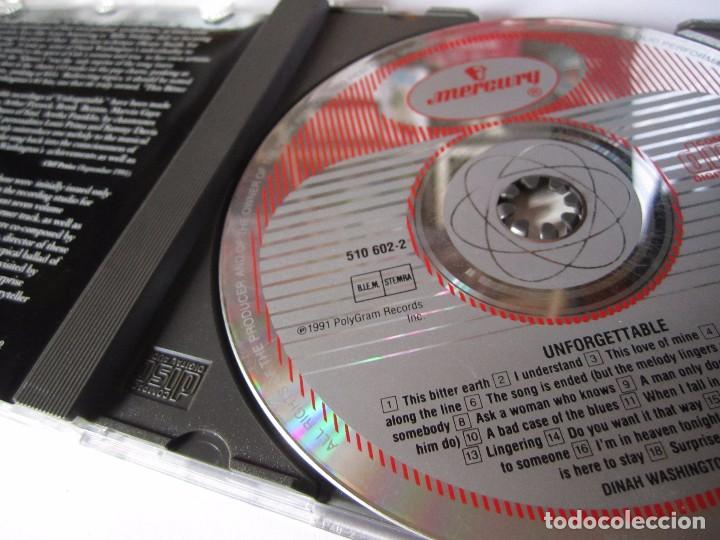 CDs de m&uacute;sica: cd dinah washington unforgettable a&ntilde;o 1991 - Foto 4