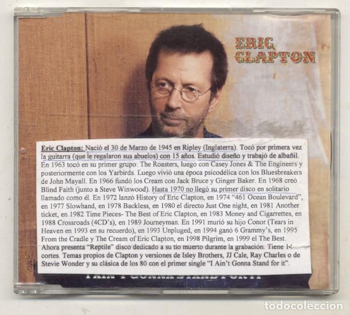 CDs de m&uacute;sica: ERIC CLAPTON / I AINT GONNA STAND FOR IT / CD SINGLE - Foto 1