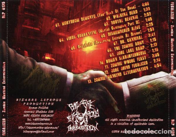 CDs de m&uacute;sica: Fecalizer -- Zombie Mankind Extermination-GRIND CORE DEATH - Foto 2