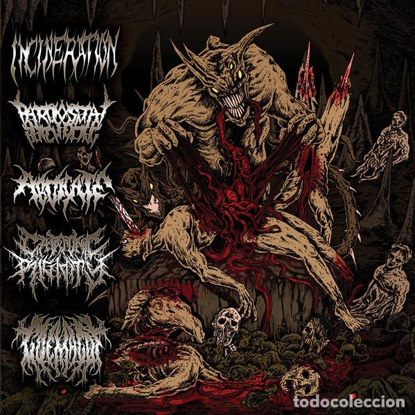 CDs de Musique: Incineration, Paroxysmal Butchering, Abdicate, Catatonic Rigidity, Goemagot --- split grind core