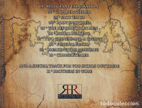 CDs de m&uacute;sica: Plasma --- Dreadful Desecration--DEATH GRIND CORE - Foto 2