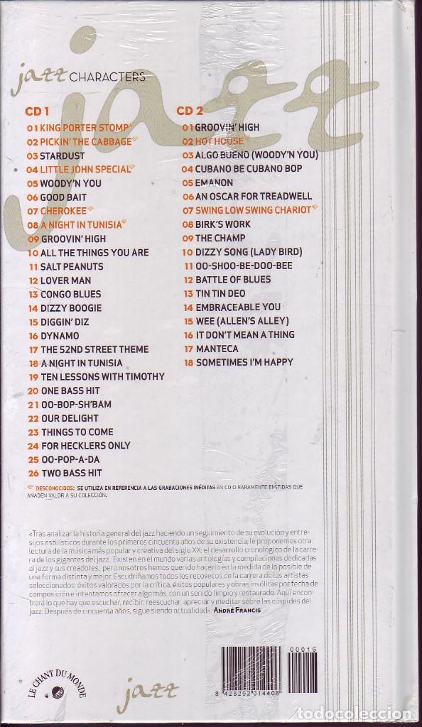 CDs de m&uacute;sica: Dizzy Gillespie, Diggin Dizz. COL. JAZZ CHARACTERS, 16. Libro con 2 CDs. - Foto 2