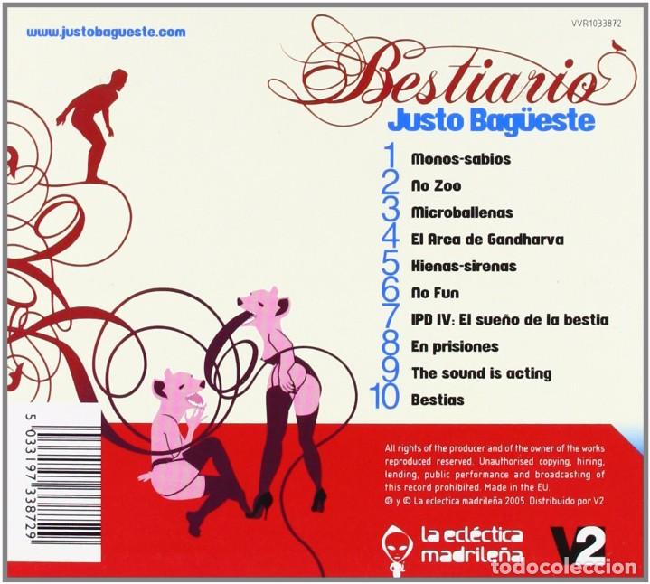CDs de m&uacute;sica: Justo Bag&uuml;este - Bestiario - CD Digipack - Foto 2