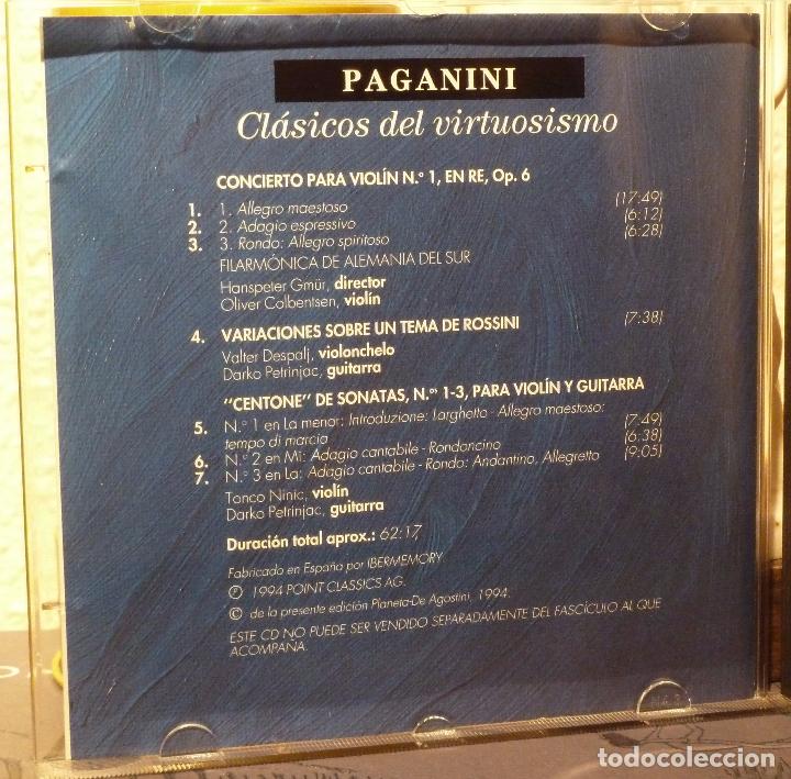 CDs de m&uacute;sica: PAGANINI - CLASICOS DEL VIRTUOSISMO - Foto 2