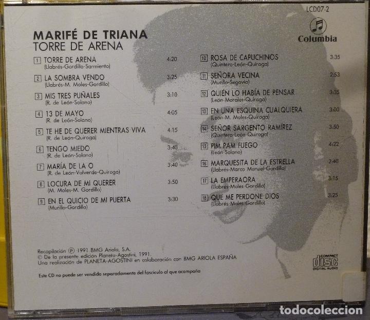CDs de m&uacute;sica: MARIFE DE TRIANA - TORRE DE ARENA - Foto 2