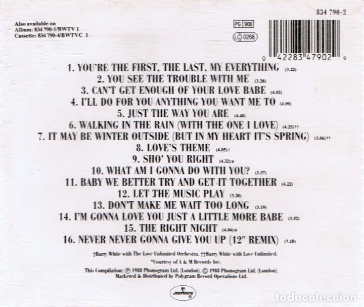 CDs de m&uacute;sica: CD BARRY WHITE &uml;THE COLLECTION&uml; - Foto 2