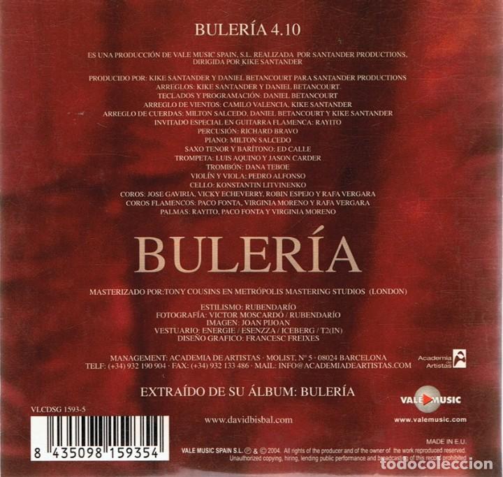 CDs de m&uacute;sica: CD DAVID BISBAL &uml;BULER&Iacute;A&uml; ( CD SINGLE) - Foto 2