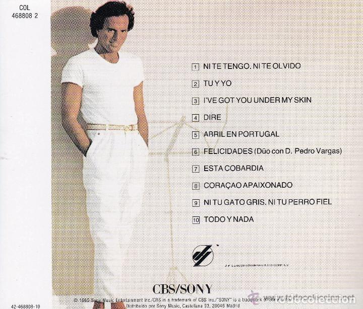CDs de m&uacute;sica: JULIO IGLESIAS LIBRA CD NUEVO - Foto 2