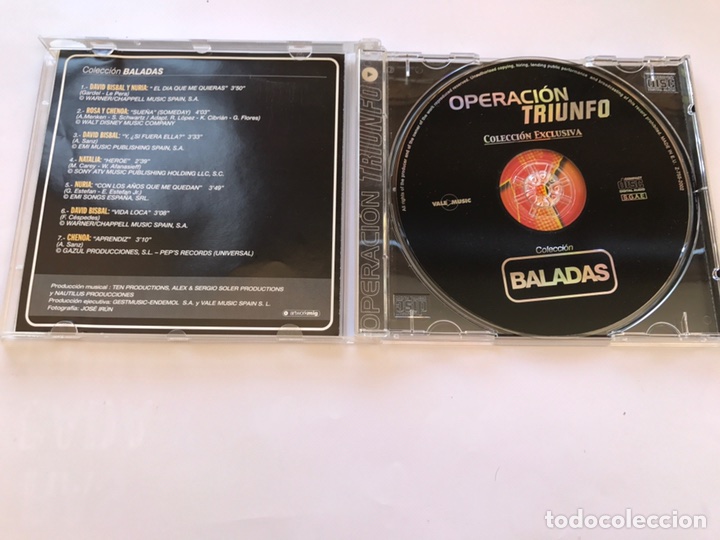CDs de m&uacute;sica: OPERACION TRIUNFO &rdquo;BALADAS&rdquo;(a.2002) - Foto 2