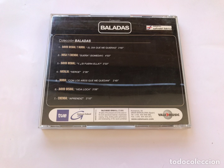 CDs de m&uacute;sica: OPERACION TRIUNFO &rdquo;BALADAS&rdquo;(a.2002) - Foto 3