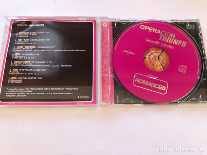 CDs de m&uacute;sica: OPERACION TRIUNFO &rdquo;ROMANCES&rdquo;(a.2002) - Foto 2