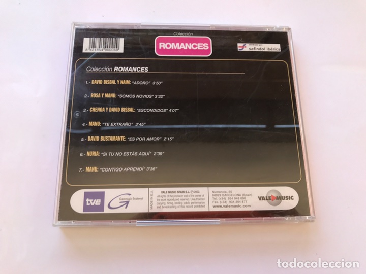 CDs de m&uacute;sica: OPERACION TRIUNFO &rdquo;ROMANCES&rdquo;(a.2002) - Foto 3